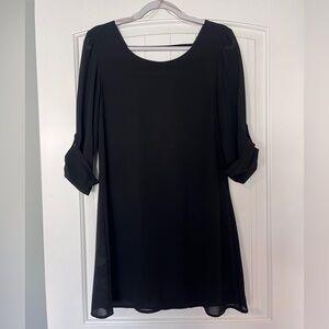 Black dress with 3/4 sleeves